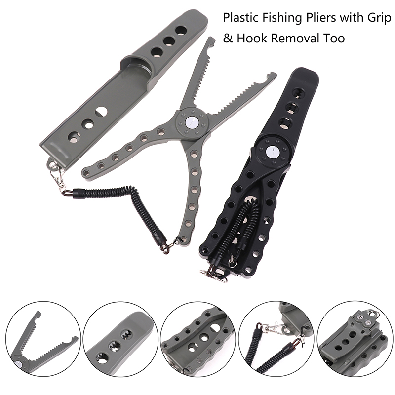 Fishing Hook Sharpener - 【F】Plastik-Angelzange mit Griff, Hakenentfernungswerkzeug, langlebiger Wels-Greifer