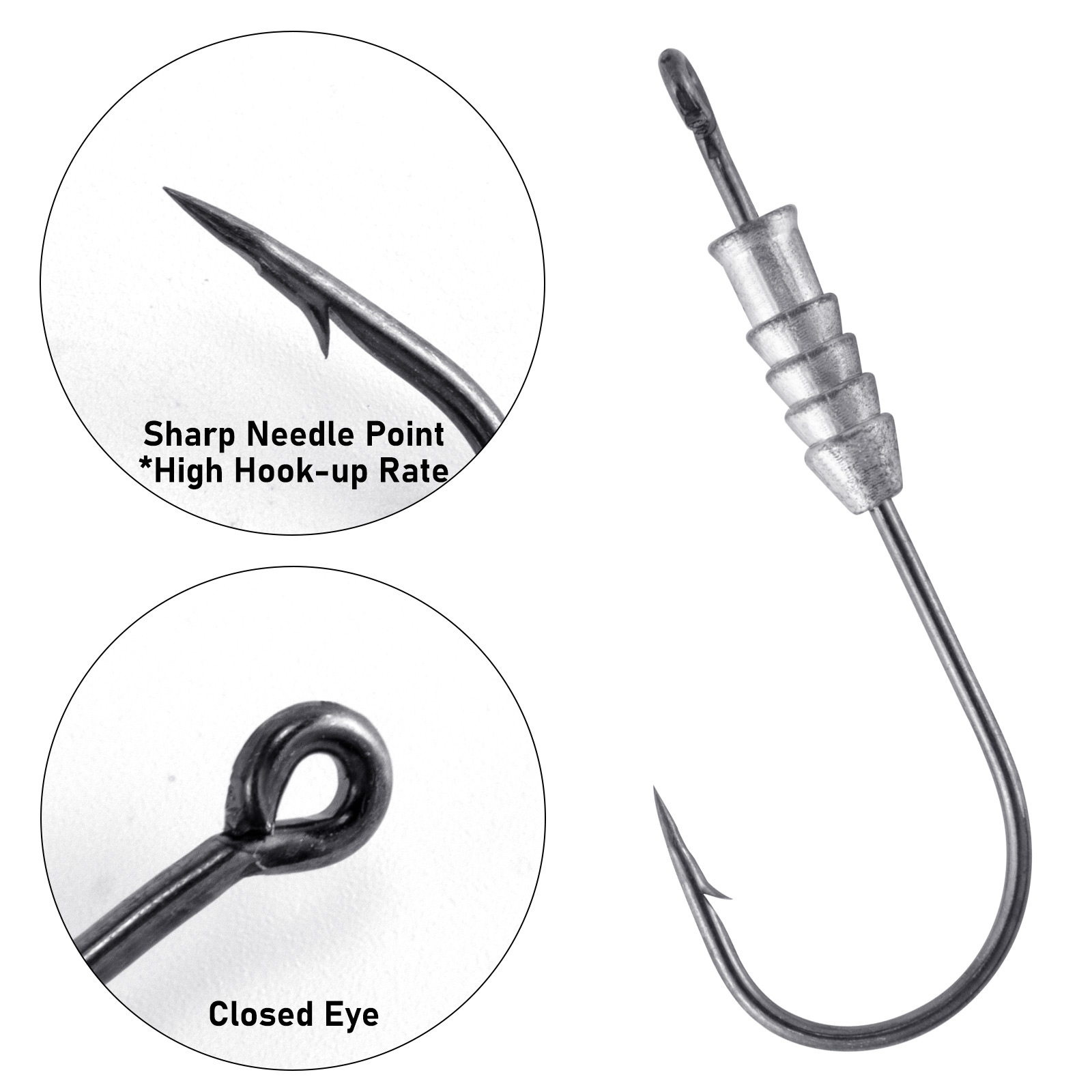 5/10 Stück Angeln gewichtete W – Fishing Hook Offset Bewertung und Preis