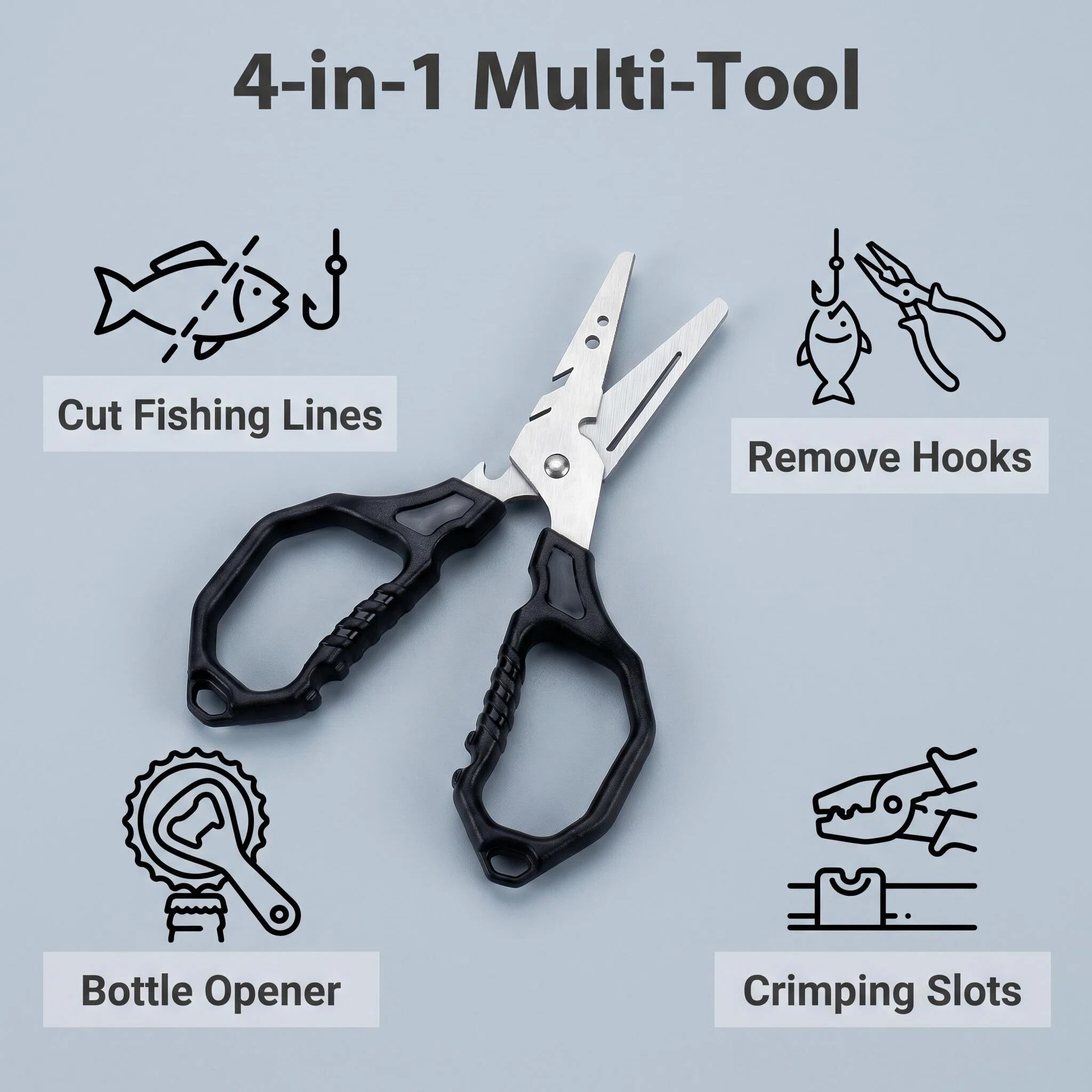 Multifunktionale Angelschere a – Fishing Hook Sharpener Bewertung und Preis