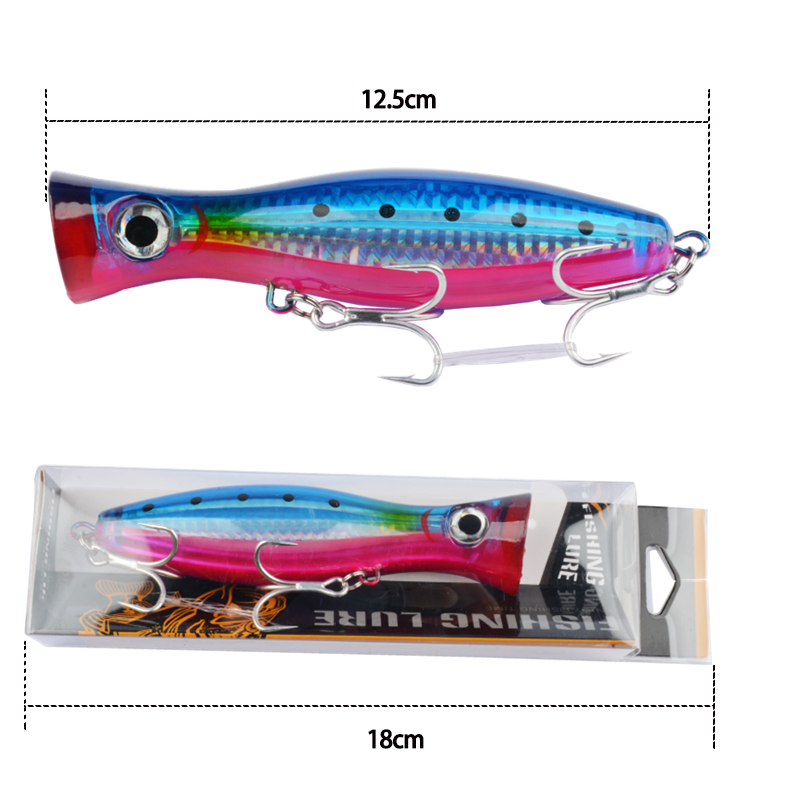 1 Stück 43g Großer Popper Schw – Fishing Hook Treble Bewertung und Preis