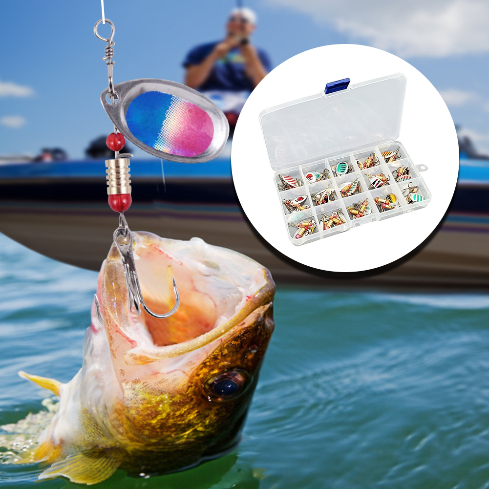 30 Stück Metall-Löffel-Spinner – Fishing Hook Treble Bewertung und Preis